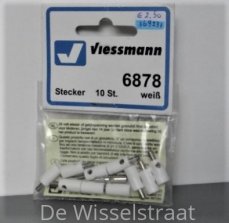 Viessmann 6878 Stekkers wit, 10 stuks