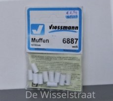 Viessmann 6887 Contrastekkers wit, 10 stuks